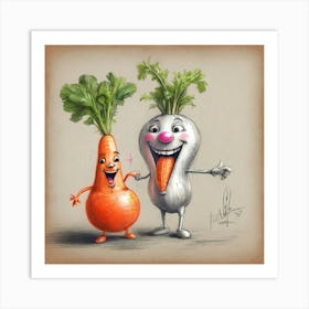 Carrots And Carrots 3 Art Print