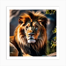 Lion art 20 Art Print