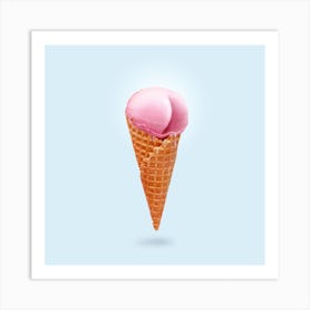 Icess Cream Square Art Print