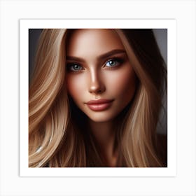 Most Beautiful woman from Russia, DALL-E 7 Art Print