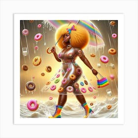 BBW Donut Queen Art Print