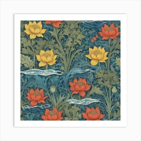 William Morris Lotus Art Print