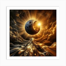 Eclipse Of The Moon Art Print