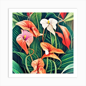 Anthurium Flowers 5 Art Print