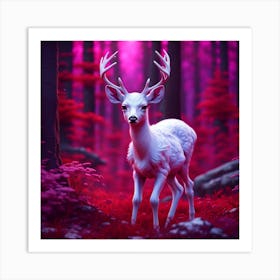 Deer In The Forest 2 Art Print