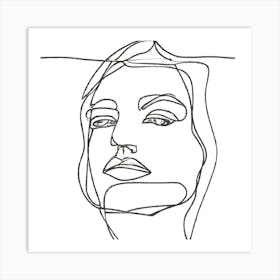 Face Of A Woman 1 Art Print