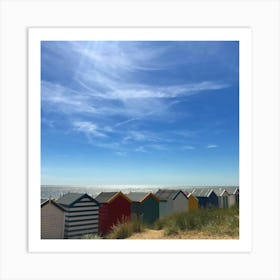 Beach Huts Southwold, England, Photography Art Print