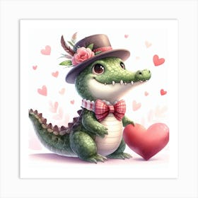 Crocodile 2 Art Print