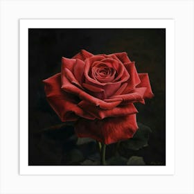 Red Rose 4 Art Print