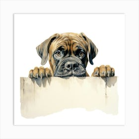 Boxer Dog 19 Art Print