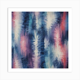 Blue And Purple Abstract Painting Art Print