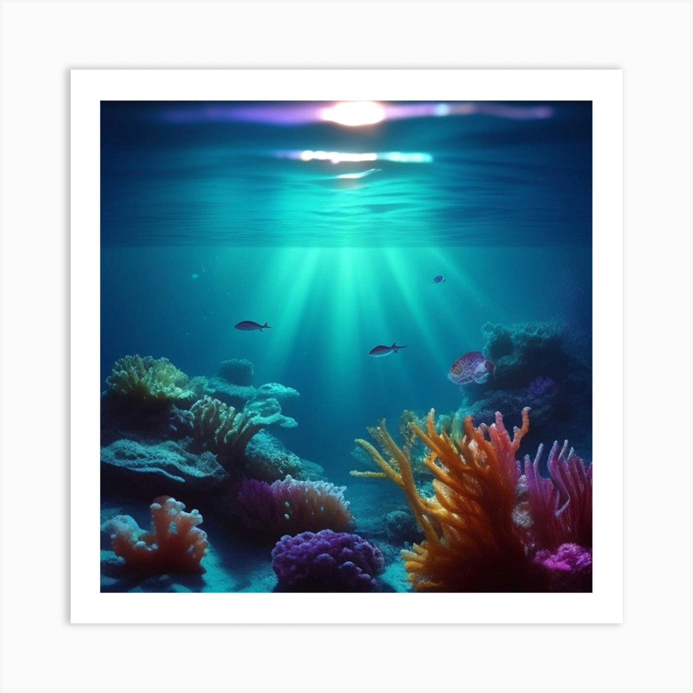Underwater Coral Reef 1 Art Print by MdsArts - Fy
