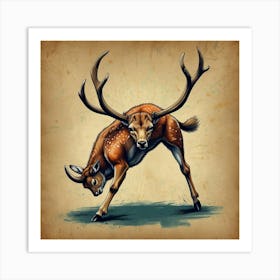 Deer! 8 Art Print