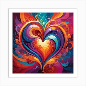 Heart Of Love 3 Art Print