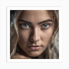 Portrait Of A Young Woman Art Print