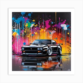 Splatter Car 10 Art Print