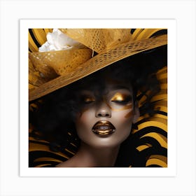 Gold Hat 5 Art Print