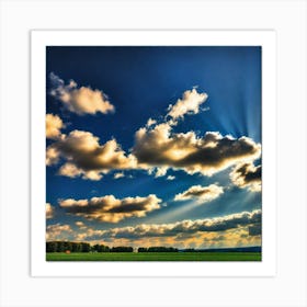 Cloudy Sky 6 Art Print