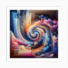 Abstract Painting (AI) Art Print