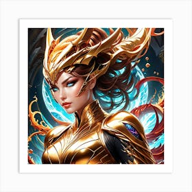 Golden Warrior lkj Art Print