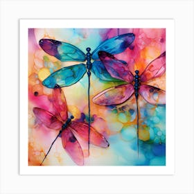 Dragonflies 26 Art Print