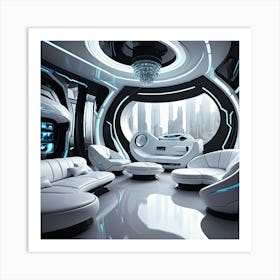 Futuristic Room Art Print