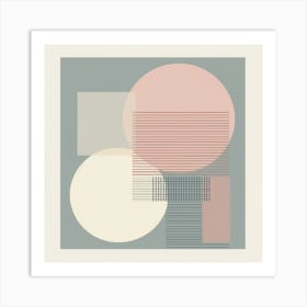 Subtle Symmetry: A Modern Minimalist Creation Art Print