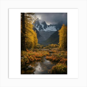 Autumn In The Mountains 6 Art Print