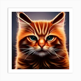 Portrait Of A Cat 11 Art Print