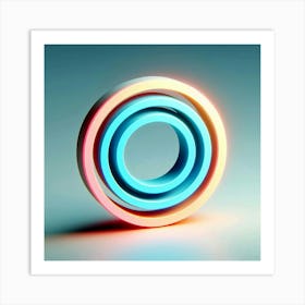 Neon Ring 1 Art Print