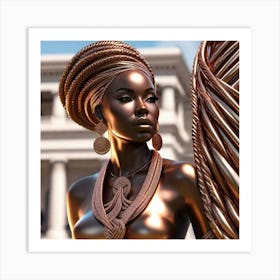 Strong Beautiful Woman Art Print