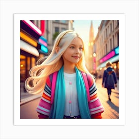 Barbie Girl In The City Art Print