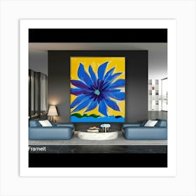 Blue Flower Art Print