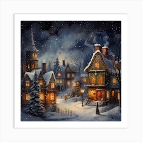 Yarned Christmas Impressions Art Print