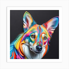 Colorful Dog Art Print