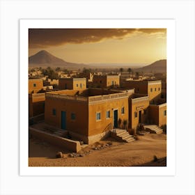 Egypt At Sunset Art Print