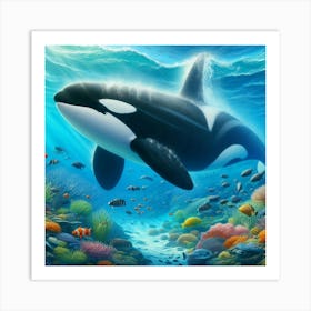 Orca Whale 2 Art Print