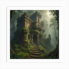 Castle In The Forest 4 Art Print