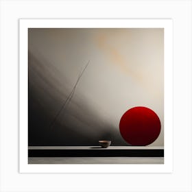 Red Ball Art Print