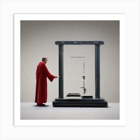 Man In A Red Robe Art Print