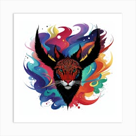 Wolf goat Art Print