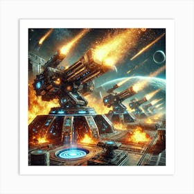 A Futuristic Science Fiction Depiction Of Solarfor 4 Art Print