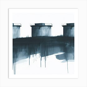 Water Towers Art Print