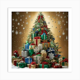 Leonardo Phoenix 10 A Majestic Christmas Tree Stands Tall Ador 0 Art Print