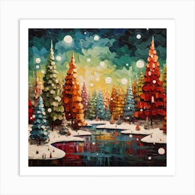 Monet's Winter Wonderland Art Print