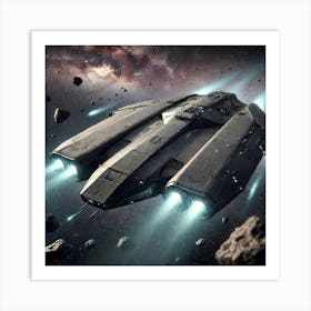 Void Reaver Corvette Silent Propulsion Art Print