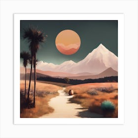 Desert Landscape Art Print