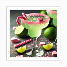 Valentine'S Day Margarita Art Print