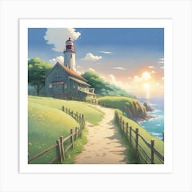 Lighthouse 10 Art Print