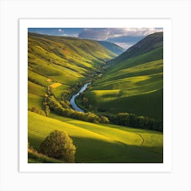 Scotland Valleys 1 Art Print